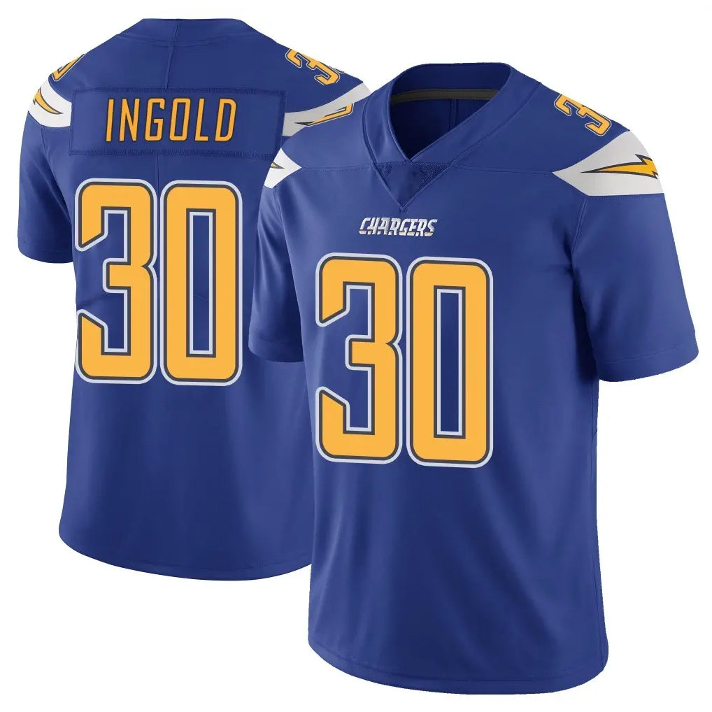 Seanshop LA.Chargers #30 Alec Ingold Player Royal Limited Color Rush Vapor Untouchable Home Game Stitched Jerseys
