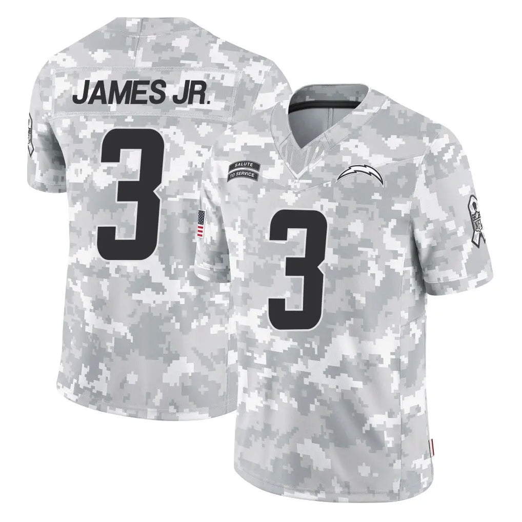 Seanshop LA.Chargers #3 Derwin James Jr. Player Arctic Camo Salute To Service Limited Game Stitched Jerseys
