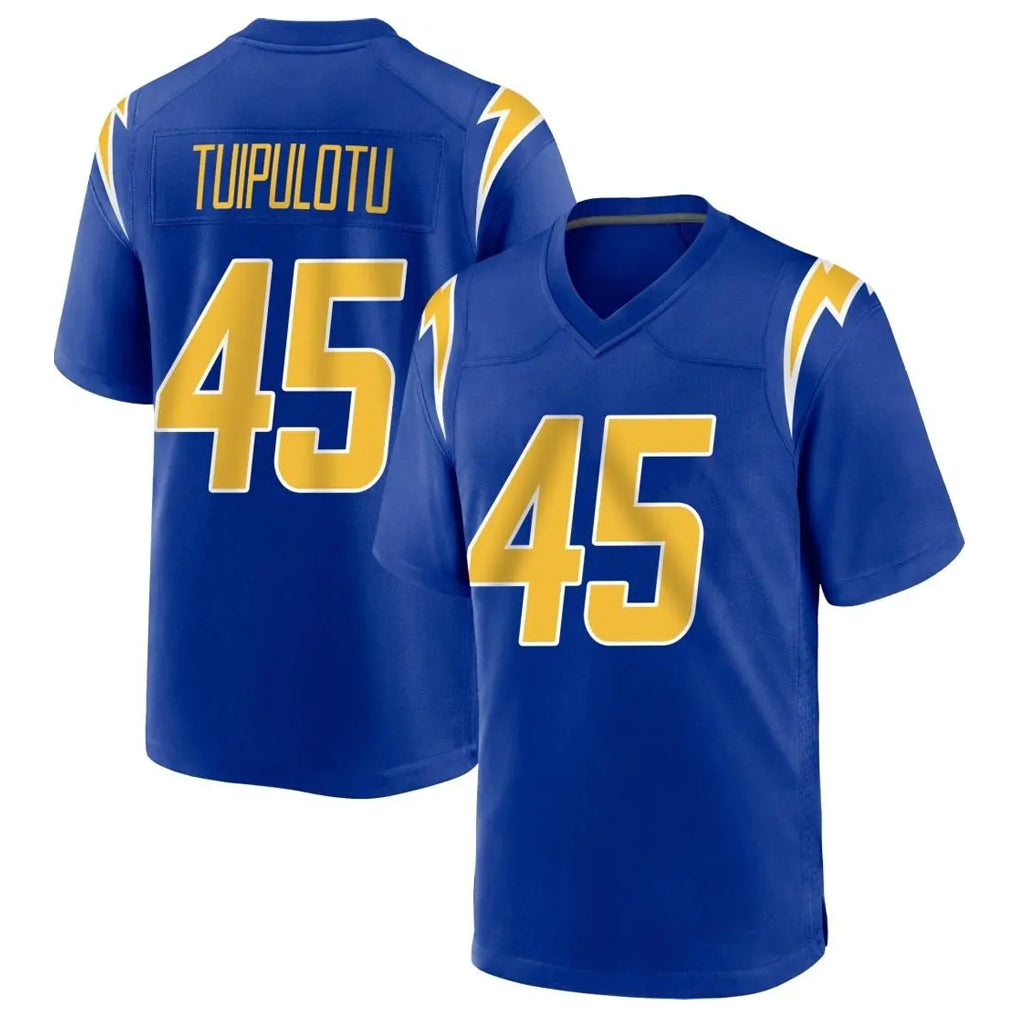 Seanshop LA.Chargers #45 Tuli Tuipulotu Player Royal Home Game Stitched Jerseys