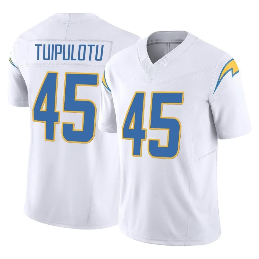 Seanshop LA.Chargers #45 Tuli Tuipulotu Player White Limited Vapor F.U.S.E. Home Game Stitched Jerseys