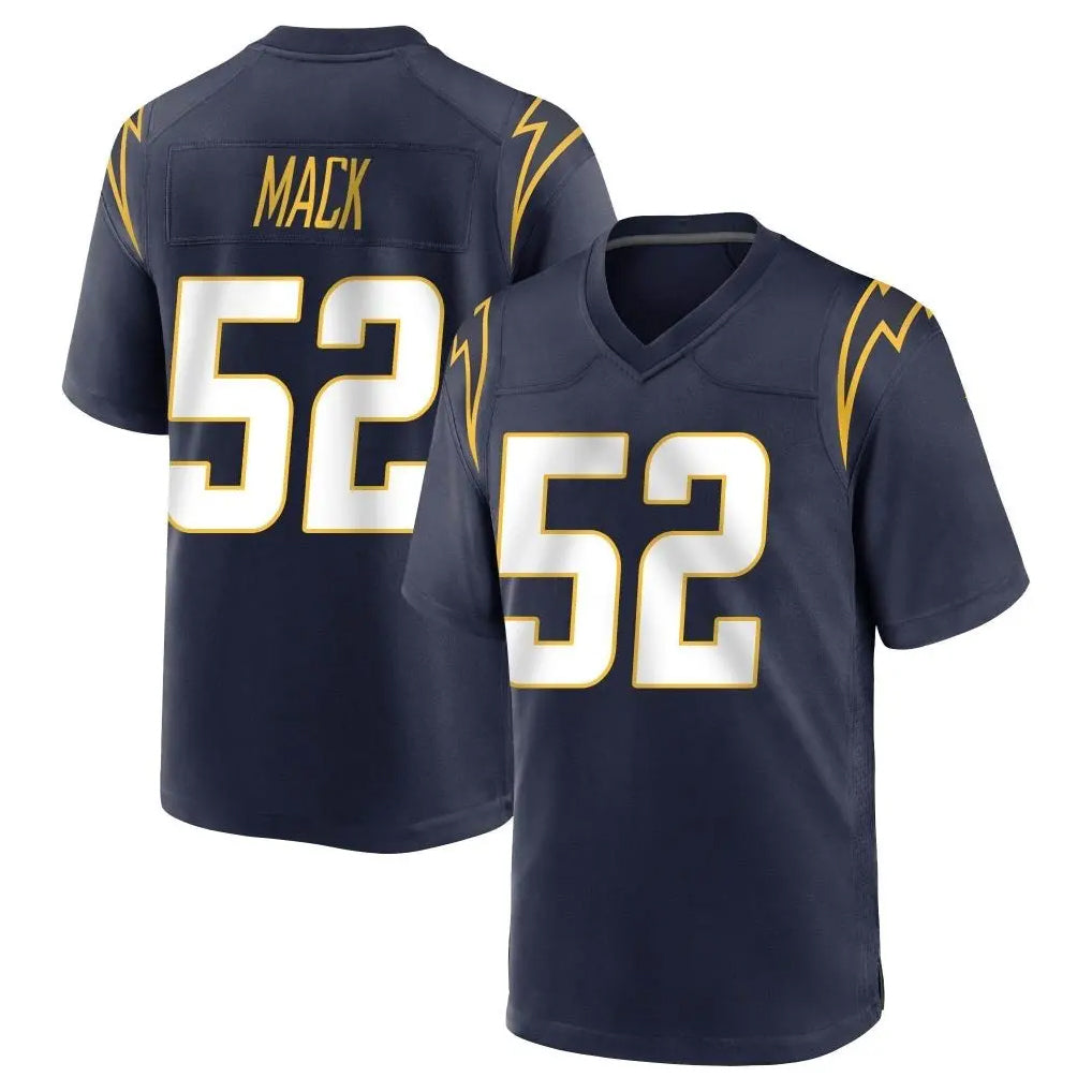 Seanshop LA.Chargers #52 Khalil Mack Player Navy Home Game Stitched Jerseys