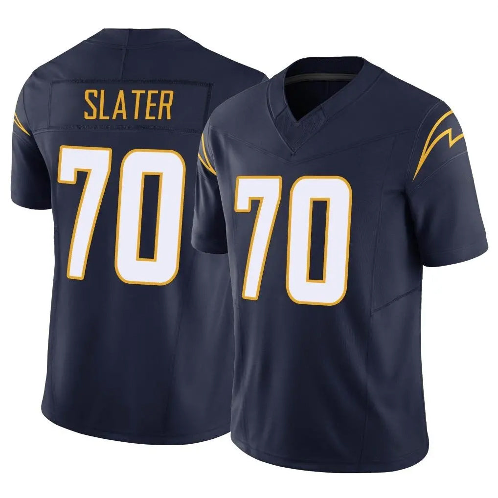 Seanshop LA.Chargers #70 Rashawn Slater Player Navy Limited Vapor F.U.S.E. Home Game Stitched Jerseys