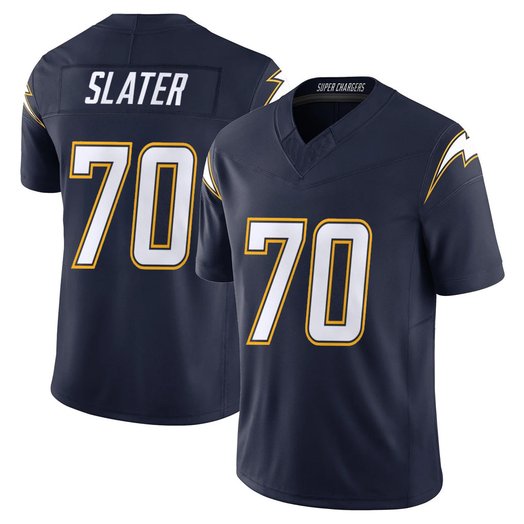Seanshop LA.Chargers #70 Rashawn Slater Player Navy Vapor F.U.S.E. Limited Home Game Stitched Jerseys