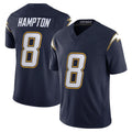 Seanshop LA.Chargers #8 Omarion Hampton Player Navy Vapor F.U.S.E. Limited Home Game Stitched Jerseys