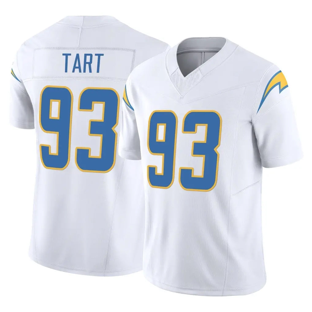 Seanshop LA.Chargers #93 Teair Tart Player White Limited Vapor F.U.S.E. Home Game Stitched Jerseys