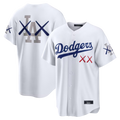 LA.Dodgers KAWS White seanshop Stadium Stitched Jerseys
