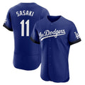 Seanshop LA.Dodgers #11 Roki Sasaki Player Royal City Connect Elite Home Stitched Jerseys