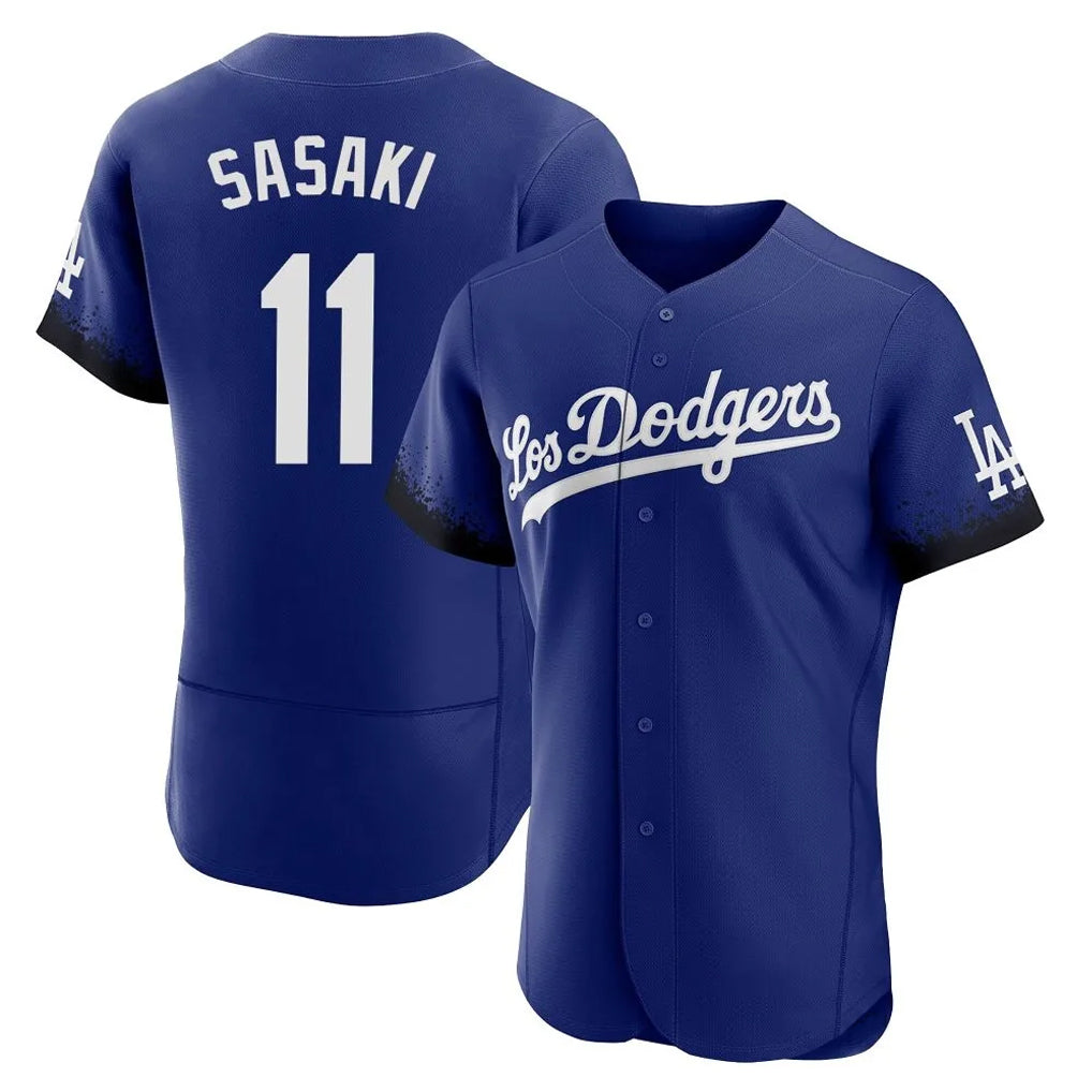 Seanshop LA.Dodgers #11 Roki Sasaki Player Royal City Connect Elite Home Stitched Jerseys