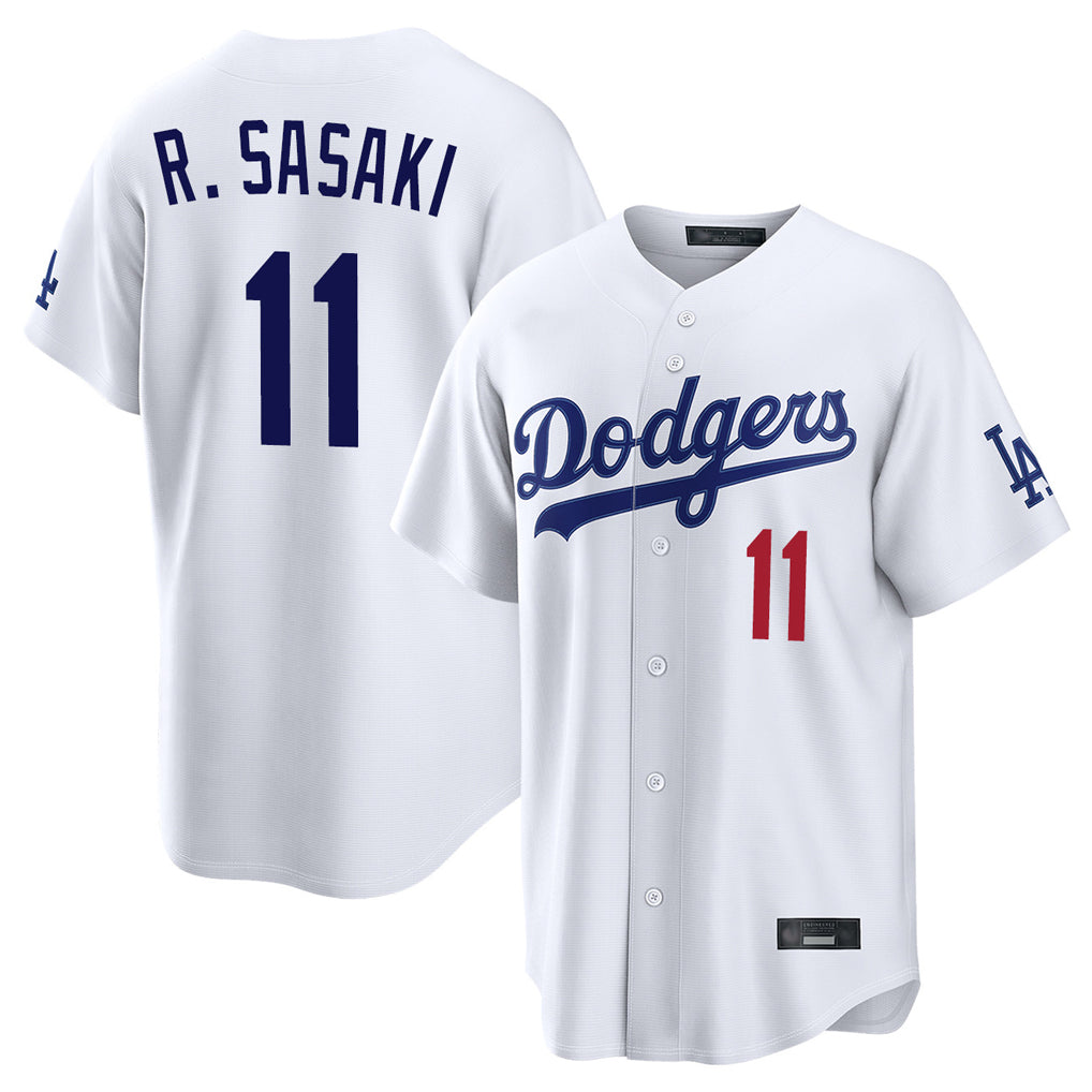 Seanshop LA.Dodgers #11 Roki Sasaki Player White Home Game Stitched Jerseys
