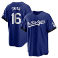 Seanshop LA.Dodgers #16 Will Smith Player Royal City Connect Home Game Stitched Jerseys