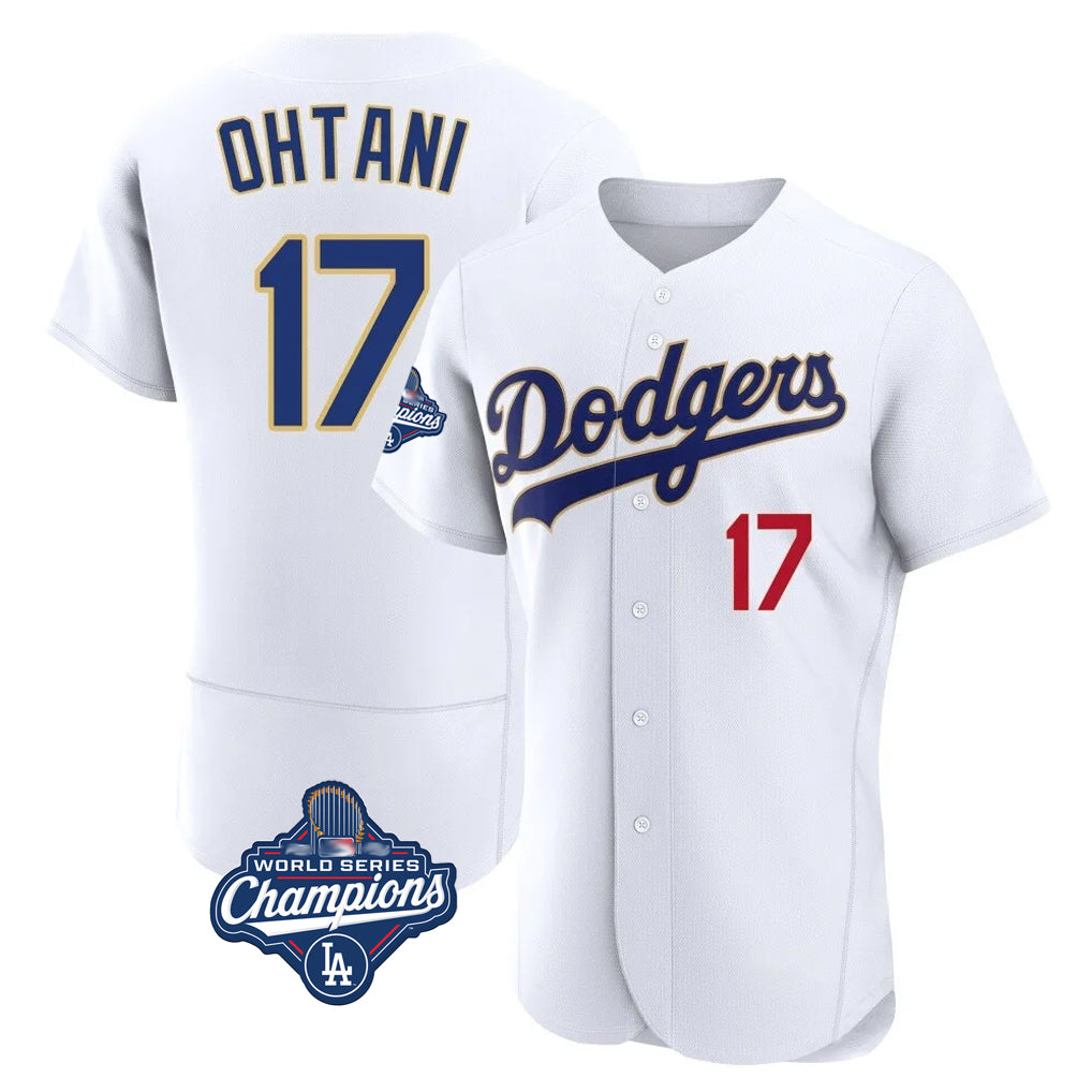Seanshop LA.Dodgers #17 Shohei Ohtani Player Gold White World Series Meet 2026 Collection Stadium Limited Elite Stitched Jerseys