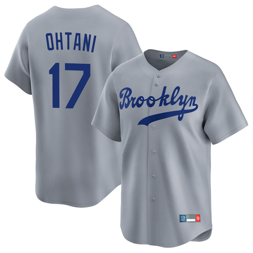 Seanshop LA.Dodgers #17 Shohei Ohtani Player Gray Game Limited Home Stitched Jerseys