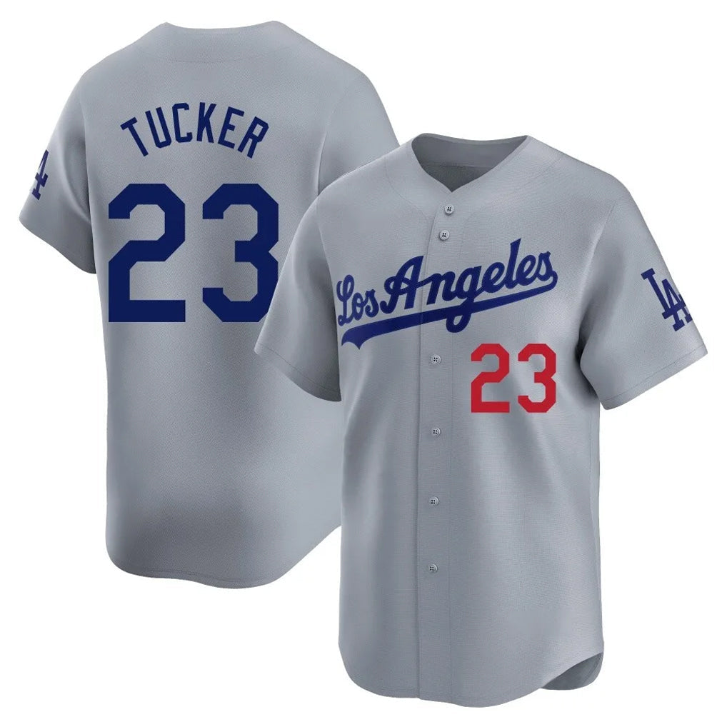 Seanshop LA.Dodgers #23 Kyle Tucker Player Gray Limited Home Stitched Jerseys