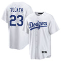 Seanshop LA.Dodgers #23 Kyle Tucker Player White Game Home Stitched Jerseys