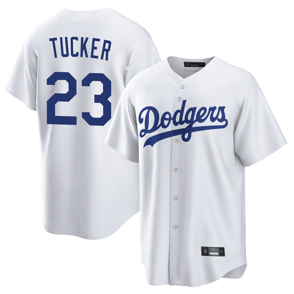Seanshop LA.Dodgers #23 Kyle Tucker Player White Game Home Stitched Jerseys
