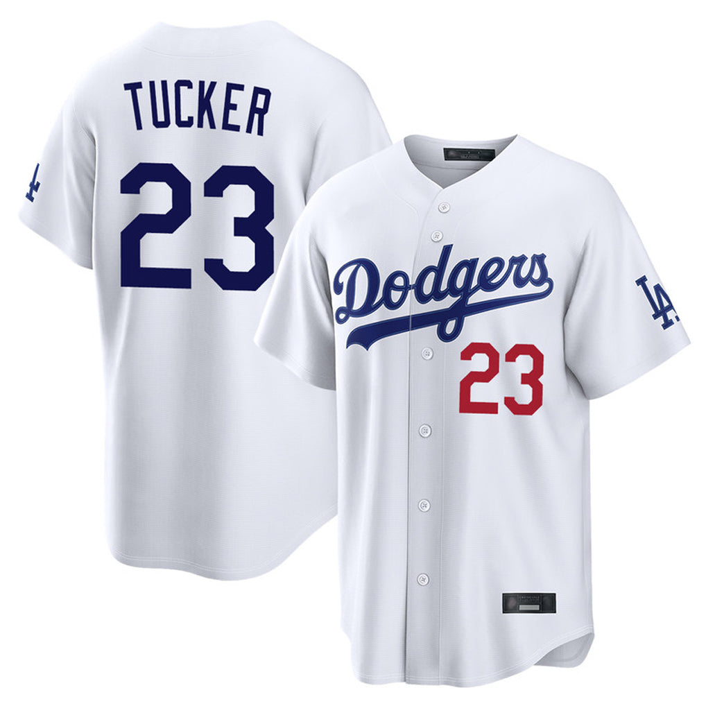 Seanshop LA.Dodgers #23 Kyle Tucker Player White Home Game Stitched Jerseys