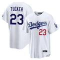 Seanshop LA.Dodgers #23 Kyle Tucker Player White Home Game Stitched Jerseys