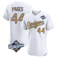 Seanshop LA.Dodgers #44 Andy Pages Player Gold World Series Limited Elite Home Stitched Jerseys