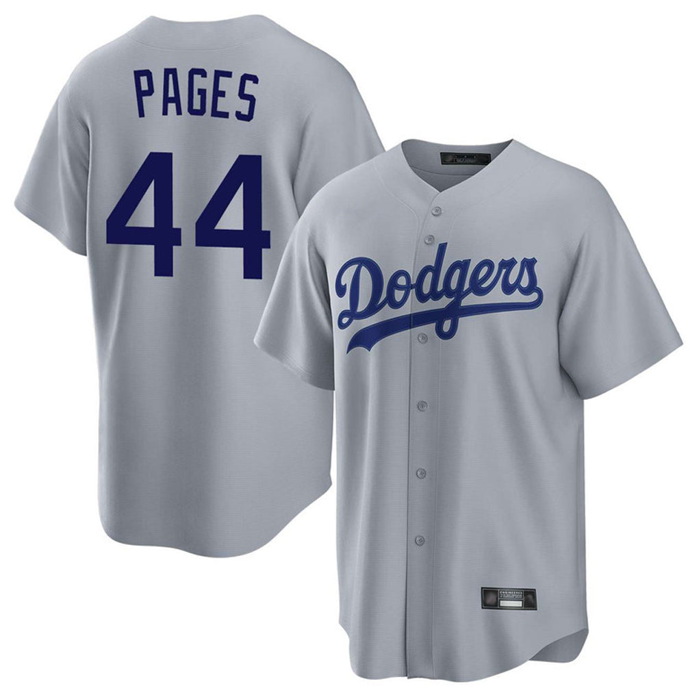 Seanshop LA.Dodgers #44 Andy Pages Player Gray Game Stitched Jerseys