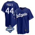 Seanshop LA.Dodgers #44 Andy Pages Player Royal World Series Meet Game Stitched Jerseys