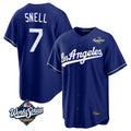 Seanshop LA.Dodgers #7 Blake Snell Player Royal Game World Series Stitched Jerseys