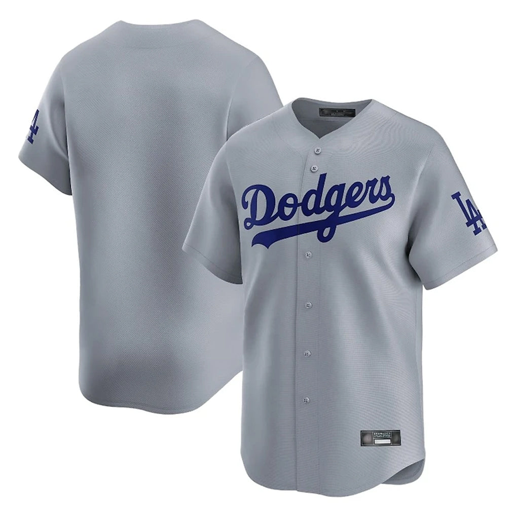 Seanshop LA.Dodgers Blank Player Gray Limited Home Stitched Jerseys