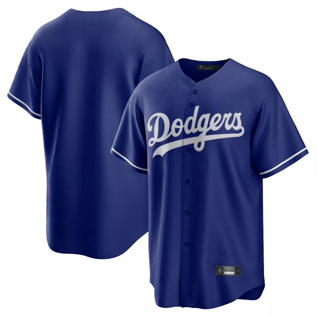 Seanshop LA.Dodgers Blank Player Royal Game Home Stitched Jerseys