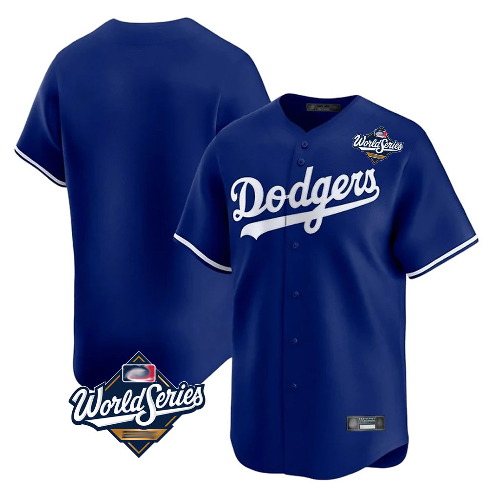 Seanshop LA.Dodgers Blank Player Royal Limited Home World Series Stitched Jerseys