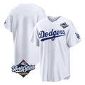 Seanshop LA.Dodgers Blank Player White Home Game World Series Stitched Jerseys