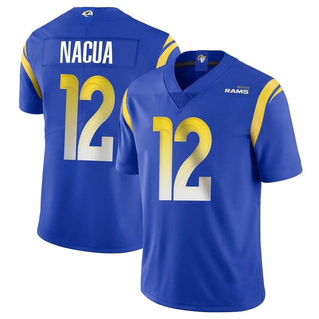 Seanshop LA.Rams #12 Puka Nacua Player Royal Limited Vapor Untouchable Home Game Stitched Jerseys