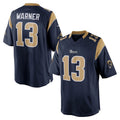 Seanshop LA.Rams #13 Kurt Warner Player Navy Retired Limited Stitched Jerseys