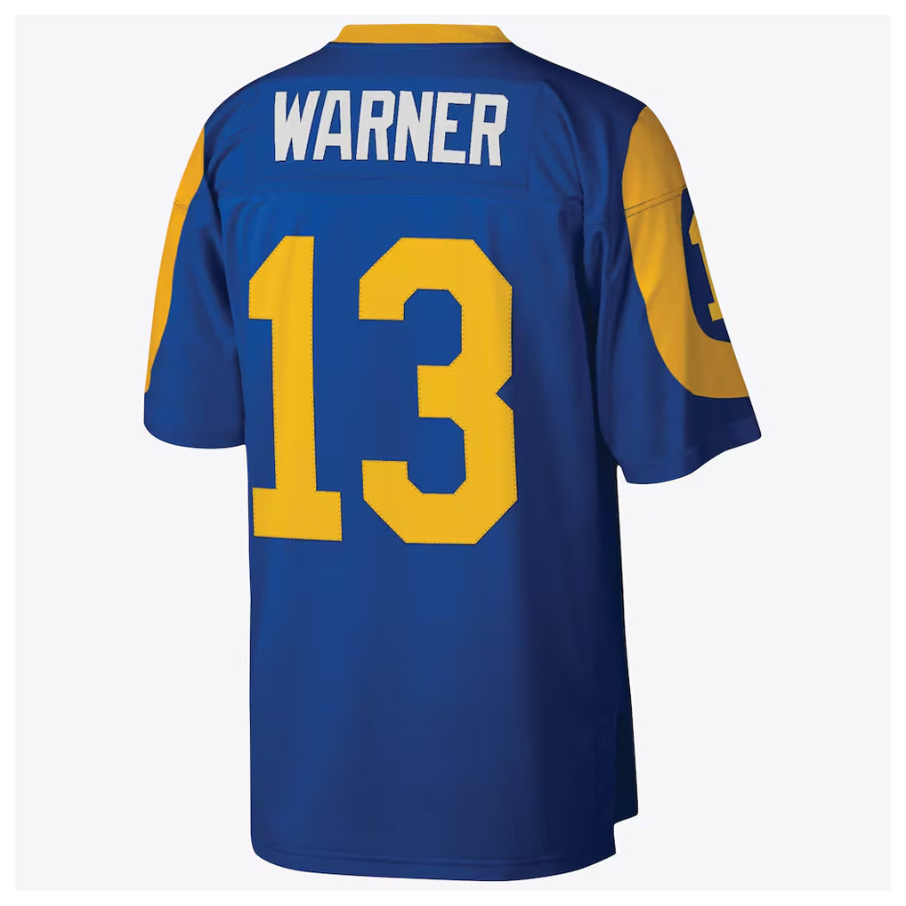 Seanshop LA.Rams #13 Kurt Warner Player Royal Mitchell & Ness Legacy Retired Limited Stitched Jerseys