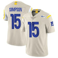 Seanshop LA.Rams #15 Ty Simpson Player Bone Limited Vapor Home Game Stitched Jerseys