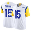 Seanshop LA.Rams #15 Ty Simpson Player White Limited Vapor F.U.S.E. Home Game Stitched Jerseys