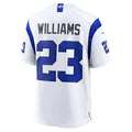 LA.Rams #23 Kyren Williams Fearsome White Seanshop Game Stitched Jerseys