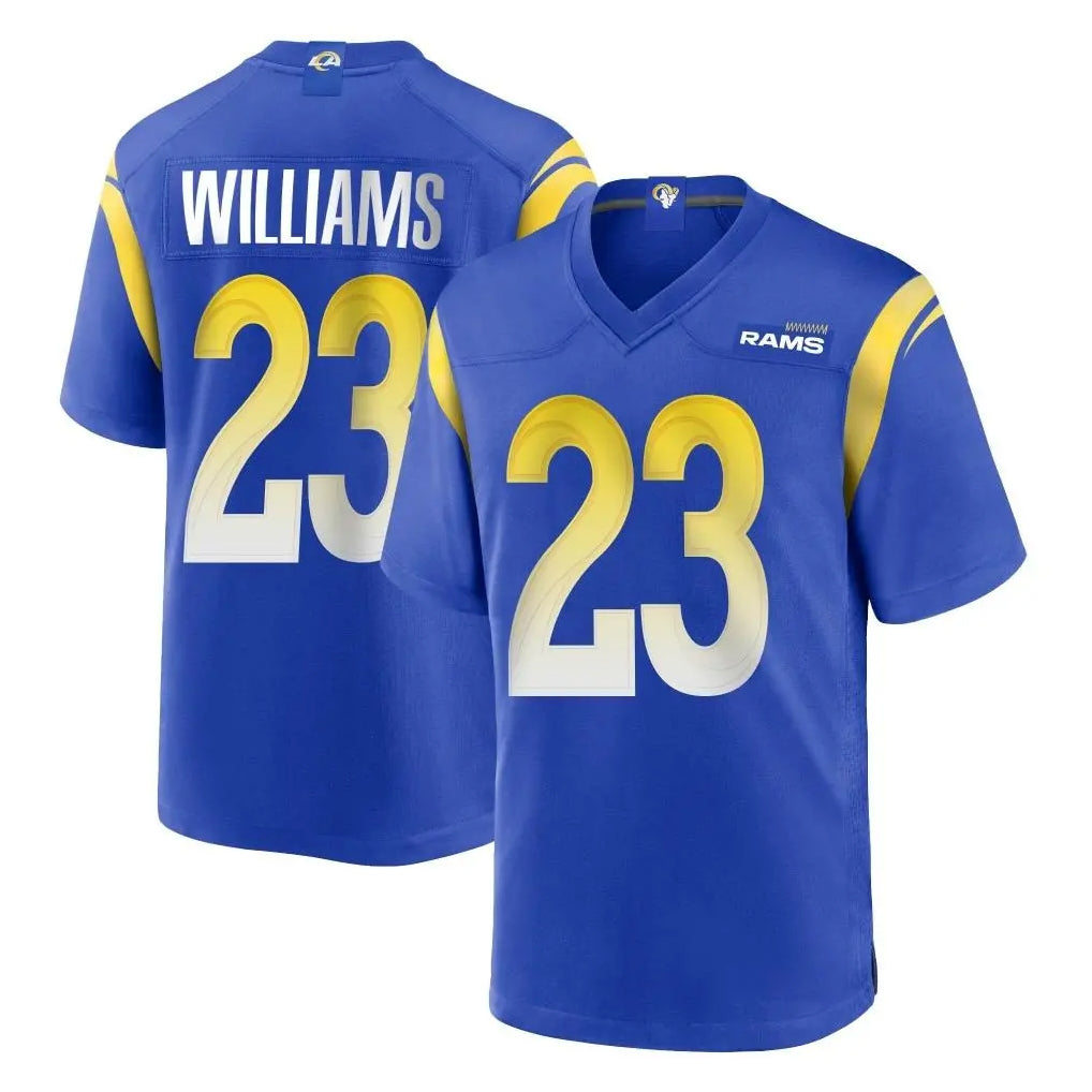 Seanshop LA.Rams #23 Kyren Williams Player Royal Home Game Stitched Jerseys