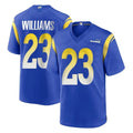 Seanshop LA.Rams #23 Kyren Williams Player Royal Home Game Stitched Jerseys