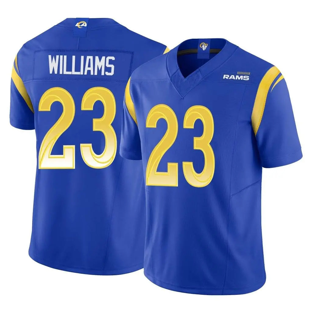 Seanshop LA.Rams #23 Kyren Williams Player Royal Limited Vapor F.U.S.E. Home Game Stitched Jerseys