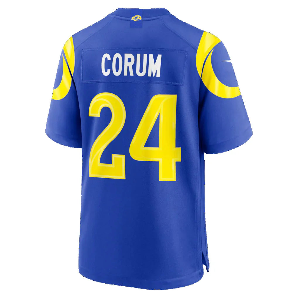 LA.Rams #24 Blake Corum Royal  Game Stitched Jerseys