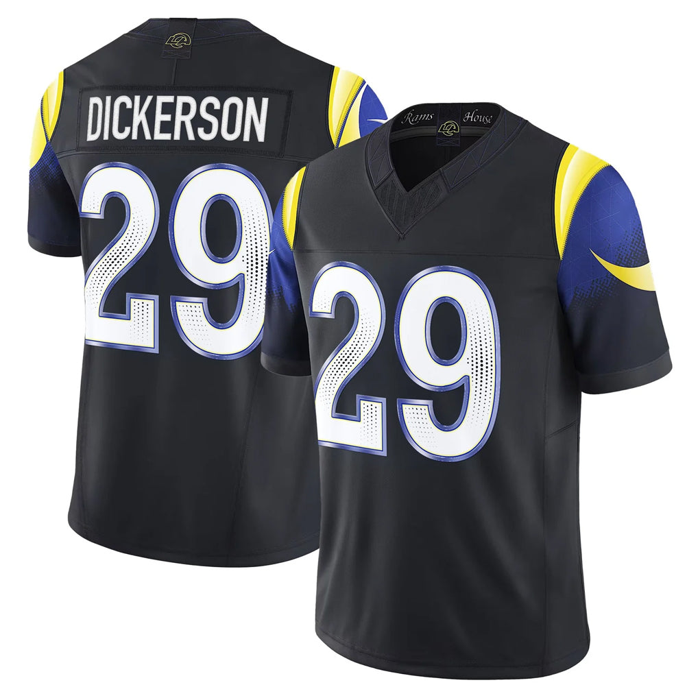 Seanshop LA.Rams #29 Eric Dickerson Player Black Rivalries Vapor Limited Stitched Jerseys
