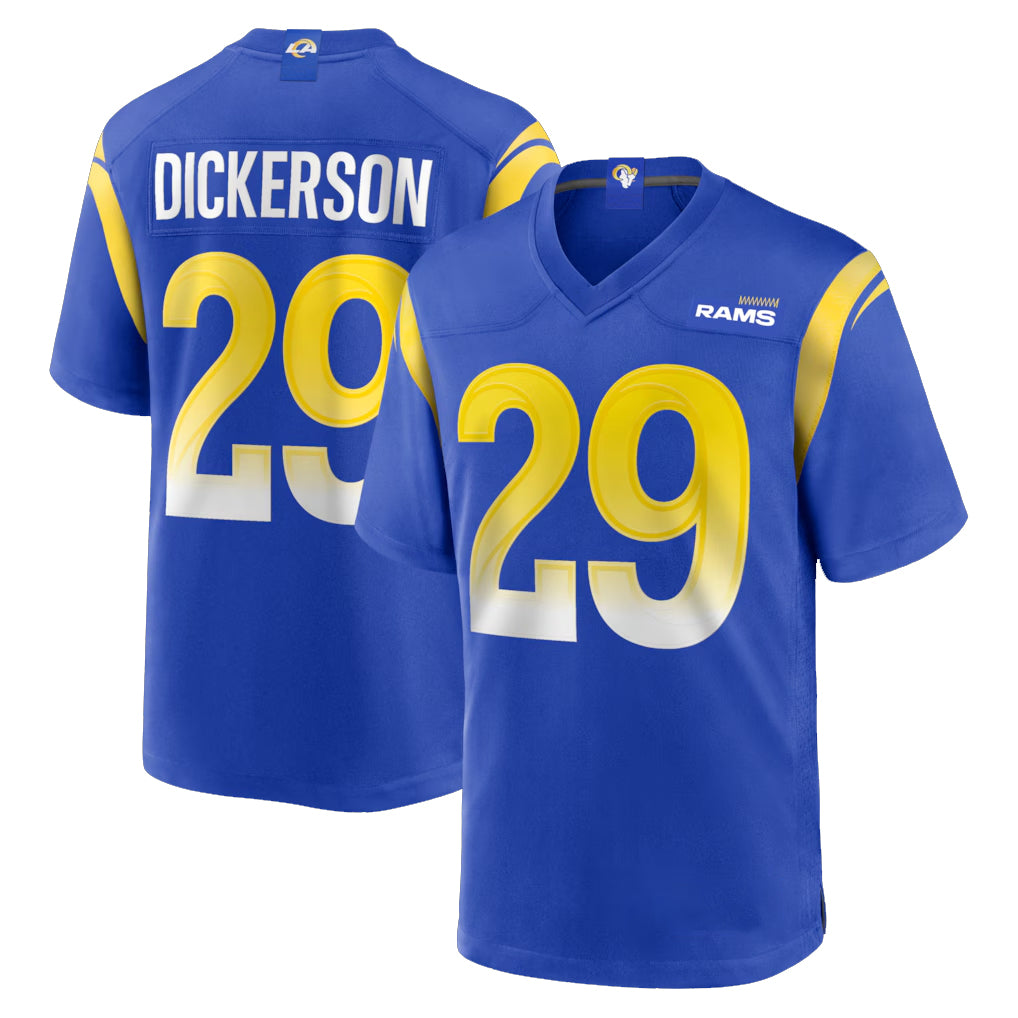 Seanshop LA.Rams #29 Eric Dickerson Player Royal Home Game Stitched Jerseys