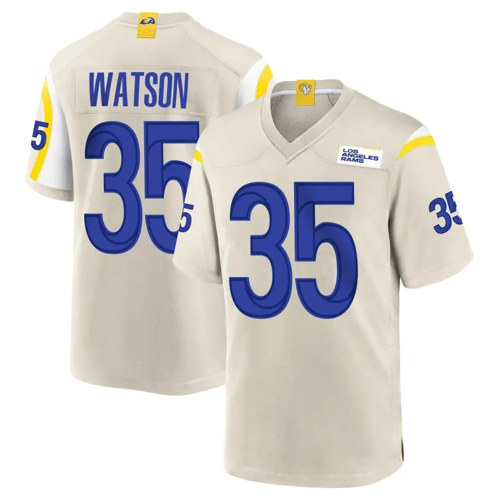 Seanshop LA.Rams #35 Jaylen Watson Player Bone Home Game Stitched Jerseys