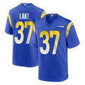Seanshop LA.Rams #37 Quentin Lake Player Royal Home Game Stitched Jerseys