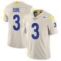 Seanshop LA.Rams #3 Kam Curl Player Bone Limited Vapor Home Game Stitched Jerseys