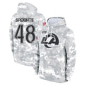 Seanshop LA.Rams #48 Omar Speights Player Arctic Camo Salute to Service Hoodies Limited Game Stitched Jerseys