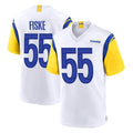 Seanshop LA.Rams #55 Braden Fiske Player White Home Game Stitched Jerseys