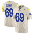 Seanshop LA.Rams #69 Kevin Dotson Player Bone Limited Vapor Home Game Stitched Jerseys