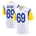 Seanshop LA.Rams #69 Kevin Dotson Player White Home Game Stitched Jerseys