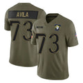Seanshop LA.Rams #73 Steve Avila Player Olive 2025 Salute To Service Limited Game Stitched Jerseys