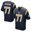 Seanshop LA.Rams #77 Alaric Jackson Player Navy Home Game Stitched Jerseys